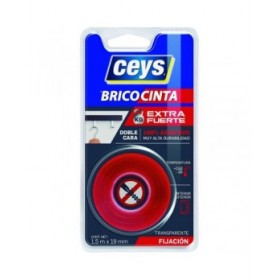 Nastro biadesivo Ceys 1,5 m Trasparente