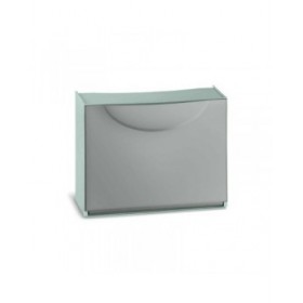 Scarpiera Terry Harmony Box polipropilene Grigio (51 x 19 x 39 cm)