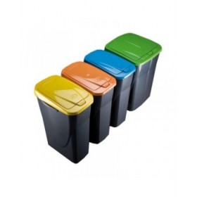 Cestino Mondex Verde Nero/Verde polipropilene Plastica 15 L