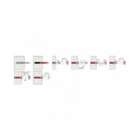 Gancio Avvitabile Chiuso Fischer 8 x 40 mm 6 Unità
