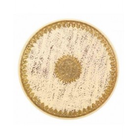 Tavolino da Caffè Alexandra House Living Avorio Ottone Legno di mango Legno MDF 45 x 52 x 45 cm