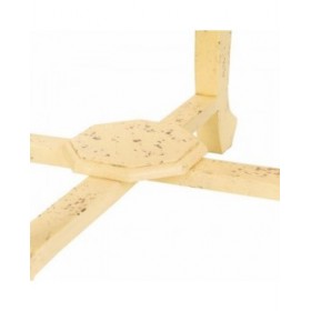Tavolino da Caffè Alexandra House Living Avorio Ottone Legno di mango Legno MDF 45 x 52 x 45 cm