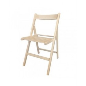 Sedia Pieghevole Beige legno di faggio (79 x 42,5 x 47,5 cm)
