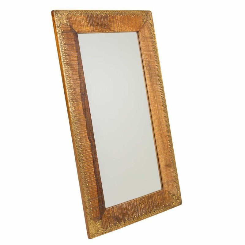 Specchio da parete Alexandra House Living Marrone 1 x 88 x 49 cm Rettangolare
