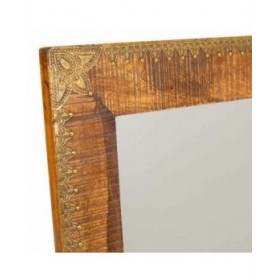 Specchio da parete Alexandra House Living Marrone 1 x 88 x 49 cm Rettangolare
