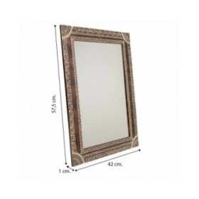 Specchio da parete Alexandra House Living 1 x 57 x 42 cm Rettangolare