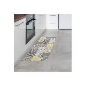 Tappeto in vinile Stor Planet Croma Patch Grigio 100 % PVC (50 x 140 cm)