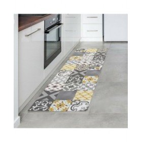 Tappeto in vinile Stor Planet CROMA PATCH Grigio 100 % PVC (60 x 200 cm)