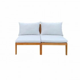 Divano da Giardino Alma Marrone Grigio Legno di acacia 124 x 70 x 77,5 cm