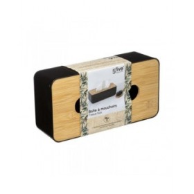 Scatola per foulard 5five Simply Smart 25 x 13 x 8.7 cm polipropilene Plastica Nero