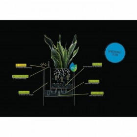 Vaso Autoirrigante Lechuza Bianco 40 x 40 x 56 cm LED