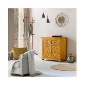Scatola-Portagioie Alexandra House Living Marrone scuro Ottone Legno di mango Legno MDF 20 x 7 x 33 cm