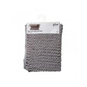 Tappeto da bagno 5five Simply Smart Grigio Poliestere 50 x 75 cm