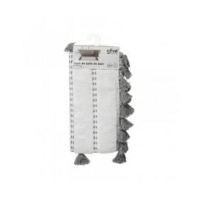 Tappeto da bagno 5five Simply Smart Grigio Cotone 50 x 75 cm