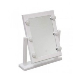Specchio LED Touch da Tavolo 5five Hollywood Bianco 37 x 9 x 40,5 cm