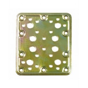 Piastra di Fissaggio AMIG 504-12126 Bicromato Dorato Acciaio (200 x 100 mm)