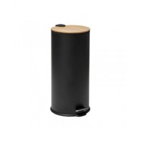Secchio della spazzatura 5five Simply Smart Baltik Nero Bambù 30 L