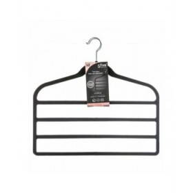 Gruccia Multipla per Pantaloni 5five Simply Smart Nero Nylon ABS 44,8 x 41,5 cm Pantaloni