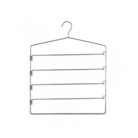 Gruccia Multipla per Pantaloni 5 in 1 5five Simply Smart Argentato Grigio chiaro Ferro 37 x 44,8 cm