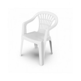 Sedia da giardino Progarden Lyra Bianco Resina 56 x 54 x 80 cm