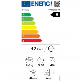 Lavatrice Samsung WW80CGC04DTHEC 60 cm 1400 rpm 8 kg
