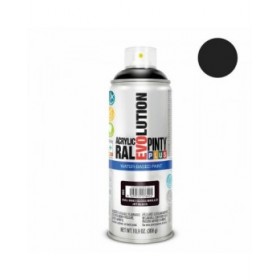 Vernice spray Pintyplus Evolution RAL 9005 Base d'acqua Jet Black 400 ml