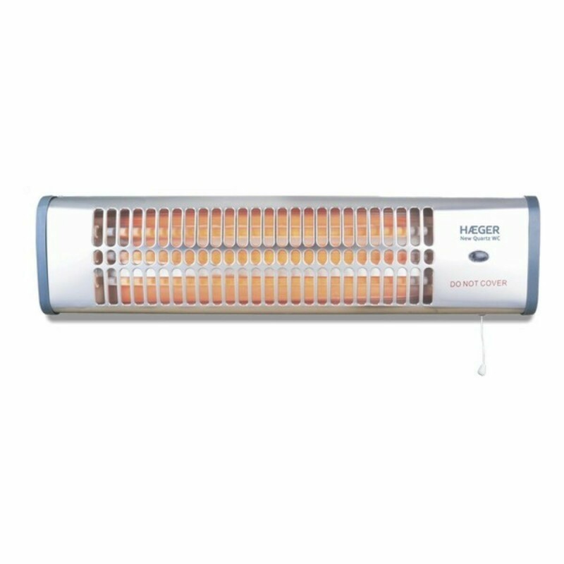 Stufa Elettrica al Quarzo Haeger BH-120.003A Argentato 1200 W