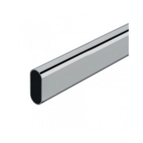 Asta per guardaroba Stor Planet Argentato Ovale 150 x 1,5 x 2,5 cm Armadio