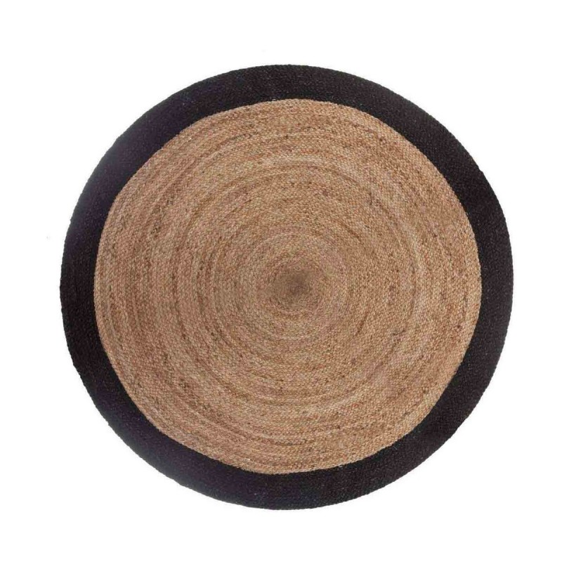 Tappeto Atmosphera Nero Ø 120 cm Juta