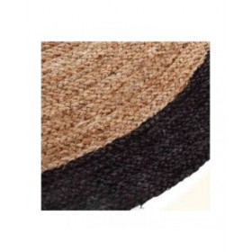 Tappeto Atmosphera Nero Ø 120 cm Juta