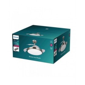 Ventilatore da Soffitto con Luce Philips Atlas 35 W 28 W 4500 Lm nichel (2700 K)