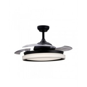Ventilatore da Soffitto con Luce Philips Atlas Nero 35 W 28 W 4500 Lm (2700 K)