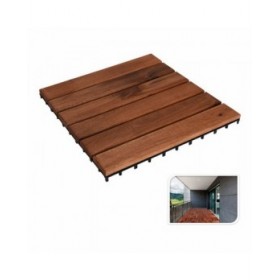 Piastrella ad Incastro Progarden Marrone Legno di acacia 9 Pezzi (30 x 30 cm)