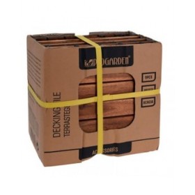 Piastrella ad Incastro Progarden Marrone Legno di acacia 9 Pezzi (30 x 30 cm)