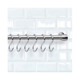 Gancio per appenderla Metaltex Lonardo Cromato Metallo 6,5 cm 6 Pezzi
