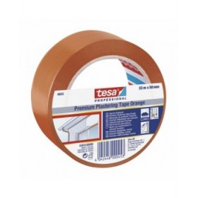 Nastro isolante TESA Revoco Premium 4843 Arancio Caucciù PVC (33 m x 50 mm)