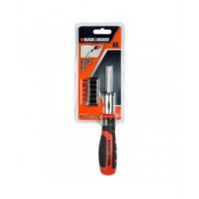 Set di punte con cacciavite Black & Decker BDHT0-62129 6 Pezzi