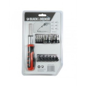 Set di punte con cacciavite Black & Decker BDHT0-62130 29 Pezzi