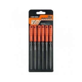Set di lime Black & Decker bdht0-22270 6 Pezzi Figure geometriche