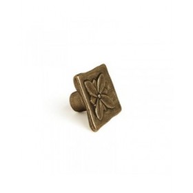Pomo Rei 1119 Dorato Metallo Consumato 33 x 33 mm 4 Pezzi