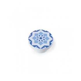 Pomo Rei e242 Azzurro legno di faggio Ø 40 x 22 mm 4 Pezzi