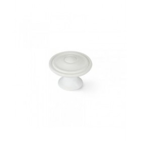 Pomo Rei 3110 Bianco Metallo Ø 35 x 26 mm 4 Pezzi