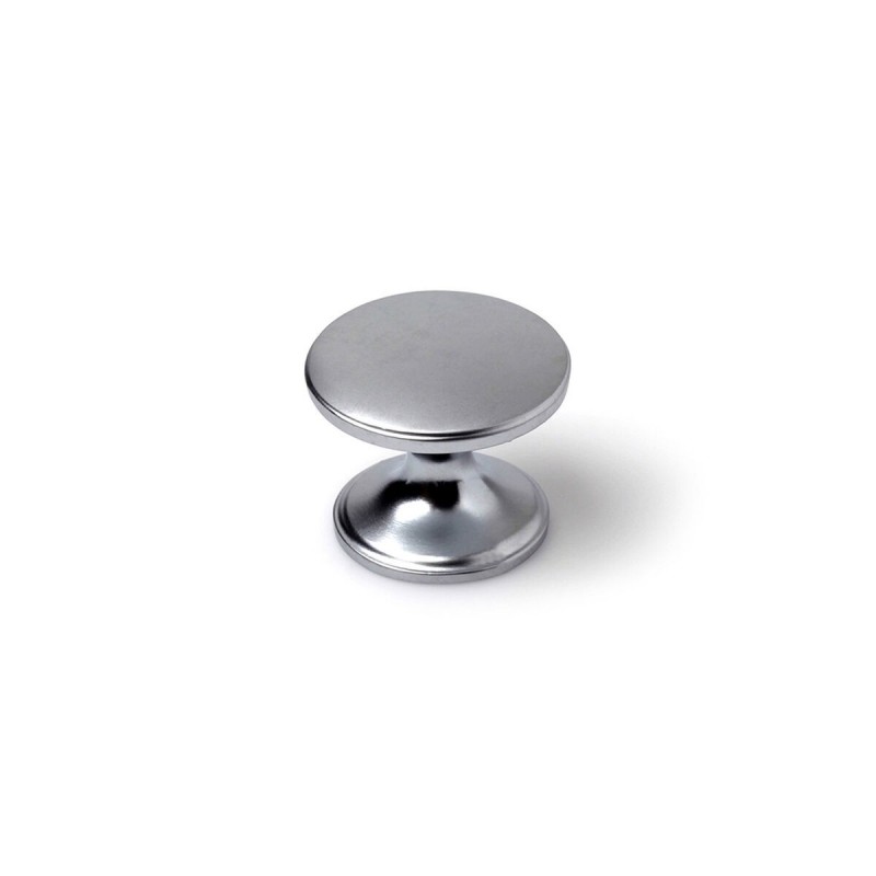 Pomo Rei 756 Argentato Metallo Ø 33 x 27 mm 4 Pezzi