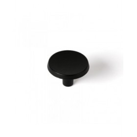 Pomo Rei 774 Nero Metallo Ø 35 x 23 mm (2 Unità)