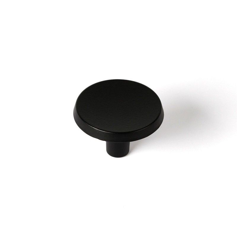 Pomo Rei 774 Nero Metallo Ø 35 x 23 mm (2 Unità)