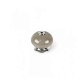 Pomo Rei e517 Grigio Metallo Ø 40 x 36 mm 4 Pezzi