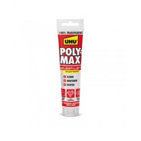 Sigillante/Adesivo UHU 6310615 Poly Max Cristal Express Trasparente 115 g