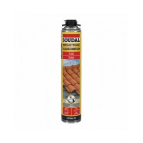 Schiuma Soudal Poliuretano Pistola Tetto Grigio 750 ml