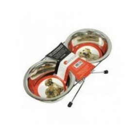 Ciotola per cani Nayeco Acciaio inossidabile 2 x 750 ml