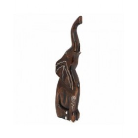 Statua Decorativa Alexandra House Living Marrone Chiaro Legno Elefante 6 x 50 x 14 cm
